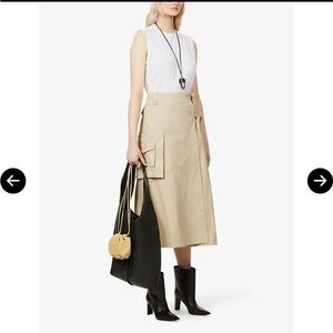 Saks Potts nice high waist cotton poplin skirt